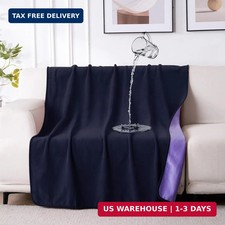 QiyI Waterproof Blanket for Bed Couch Sofa, Small Washable Reversible  Reusable