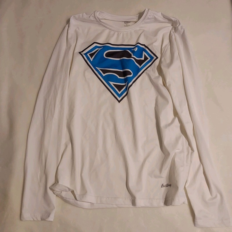 Eastbay Longsleeve Superman - Panthers Cam Newton  - Shirt Sz Small