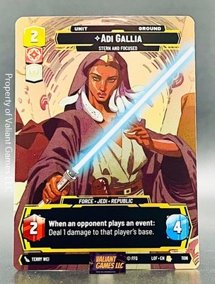 Star Wars Unlimited Adi Gallia #1106 Prestige Foil Legends of the Force