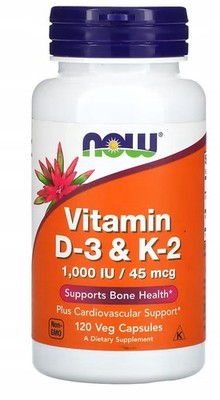 Vitamin D-3 & K-2 / VITAMIN D3 + K2 / 120 Kapseln