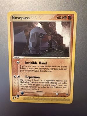 Nosepass - Non-Holo Rare - EX Ruby & Sapphire - 18/109 - Pokémon - E-Reader 2003