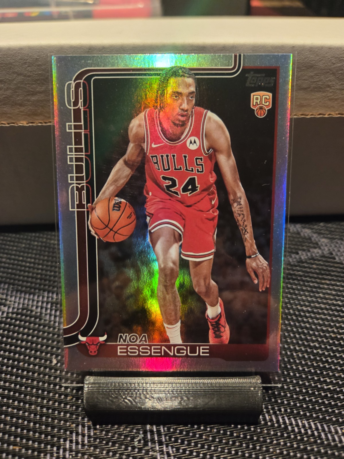 2025-26 Topps Basketball Noa Essengue Rookie Card Rainbow Foil #212 RC