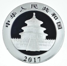 2017 China 10 Yuan Silver Panda 1 Oz Silver encapsulated with Presentation Box