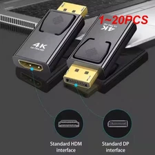 New 4K Display Port to HDMI Male Female Adapter Converter DP to HDMI