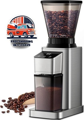 Molinillo Eléctrico Molino Automático Para Café Espresso Moler Granos De Cafe US