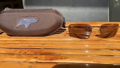 Maui Jim Kapalua MJ-502-02 Titanium Flex Sport Gunmetal Gray Made in Japan