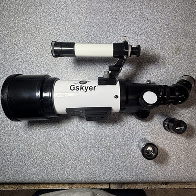 Gskyer 70mm F400 Refractor Telescope Optical Tube w/ Finderscope, 10mm Eyepiece