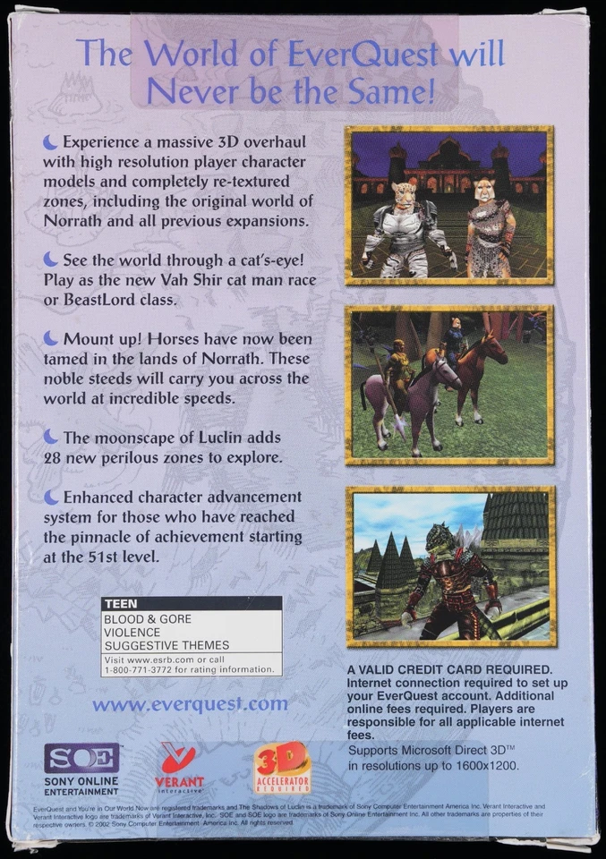 EverQuest: The Shadows of Luclin, WATA 7.5 A+ - Image 4 of 4