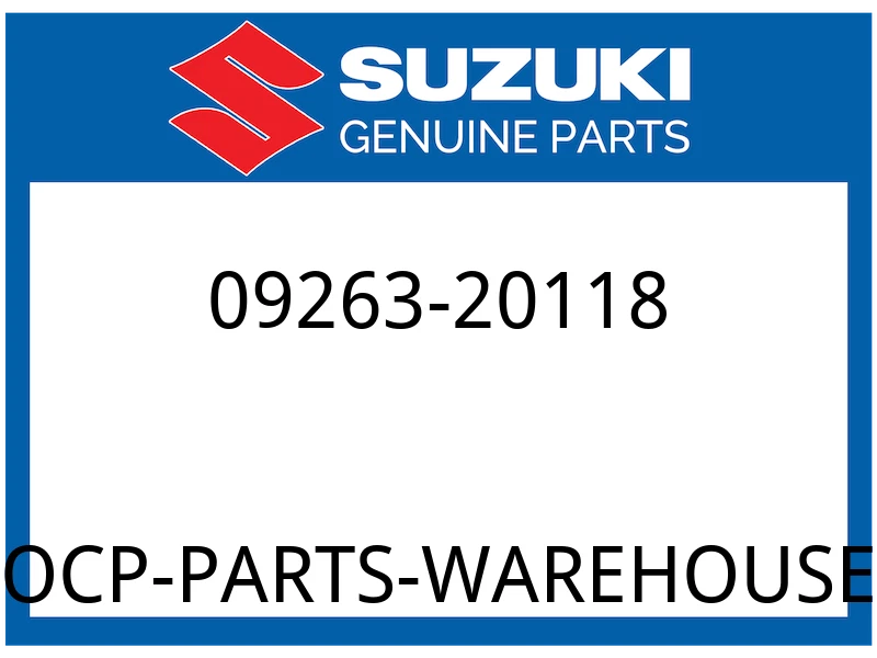 Suzuki OEM Part 09263-20118 BEARING