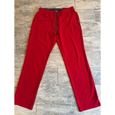 Koi Next Gen Scrub Pants Medium Red 739R Drawstring Cargo Womens Nursing Bottoms