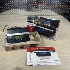 Maxx Digital Automatic Weather Alert Radio Alarm Clock S.A.M.E Digital MX-CR01NW