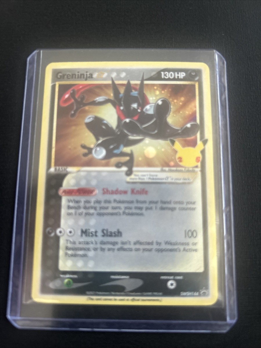 Pokémon TCG Greninja Gold Star SWSH144 - Celebrations Black Star