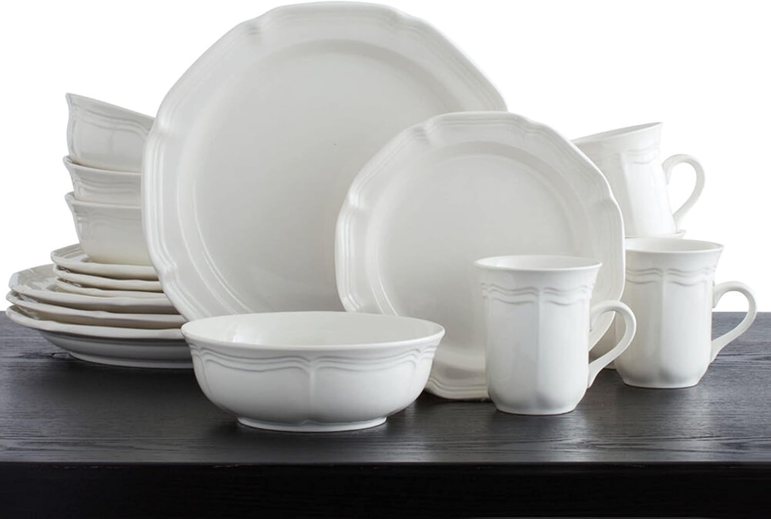 Mikasa French Countryside 16-Piece Dinnerware Set, Service f