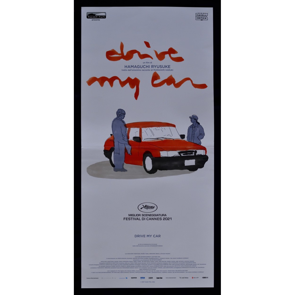 Locandina originale film Drive My Car (2021) - Regia di Ryūsuke Hamaguchi