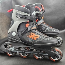 K2 Kinetic 80 M Men  s Inline Skates US 9 Black Orange Fitness Rollerblades