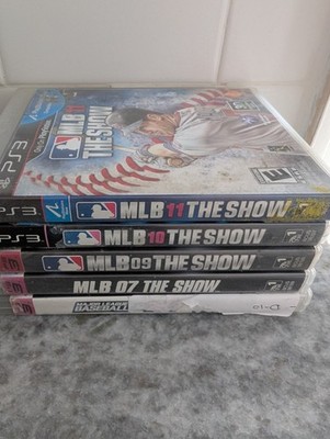 (5) MLB The Show & Major League Baseball PS3 PlayStation Cases, includes manuals