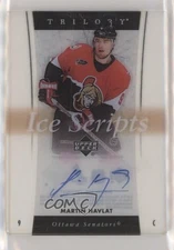 2005-06 Upper Deck Trilogy Ice Scripts Martin Havlat #IS-HA Auto