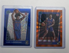 Cade Cunningham Rookie Lot of 2 Blue Velocity and Orange Laser Detroit Pistons
