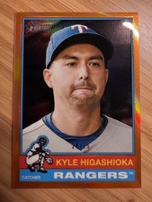 Kyle Higashioka 2025 Topps Heritage High Number - Chrome Orange Border /25 #638