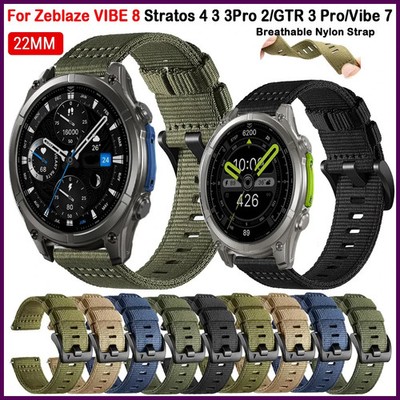 22mm Nylon Watchband Compatible with Zeblaze VIBE 8 Band for Zeblaze Vibe 7 Lite