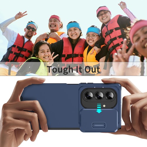 For Samsung Z Fold 7 6 5 4 5G Shockproof Hybrid Hard Case w/ Slide Camera Cover - Picture 8 of 52
