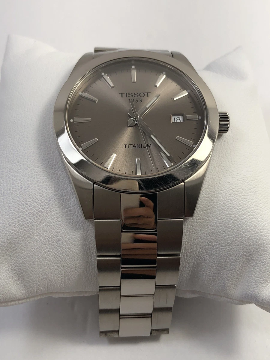 Reloj Hombre Tissot Caballero Cuarzo Esfera Gris Titanio T1274104408100