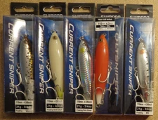 Lot of 5 New Different Shimano Coltsniper Current Sniper Walk 110 Fishing Lures