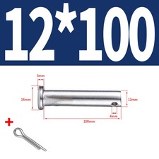 A2 Stainless Steel clevis pins with split cotter pin 3mm - 12mm DIN 1434