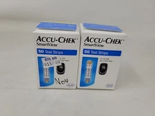Accu-Chek SmartView Test Strips• 50 count• Lot of 2• Expiration 11/30/2025 READ