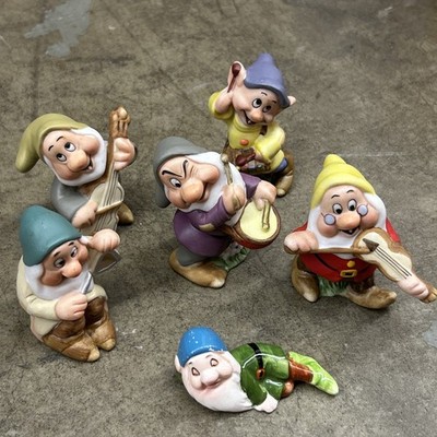 Vintage Lot Of Snow White Dwarfs Lot Of 6 - 5 Schmid