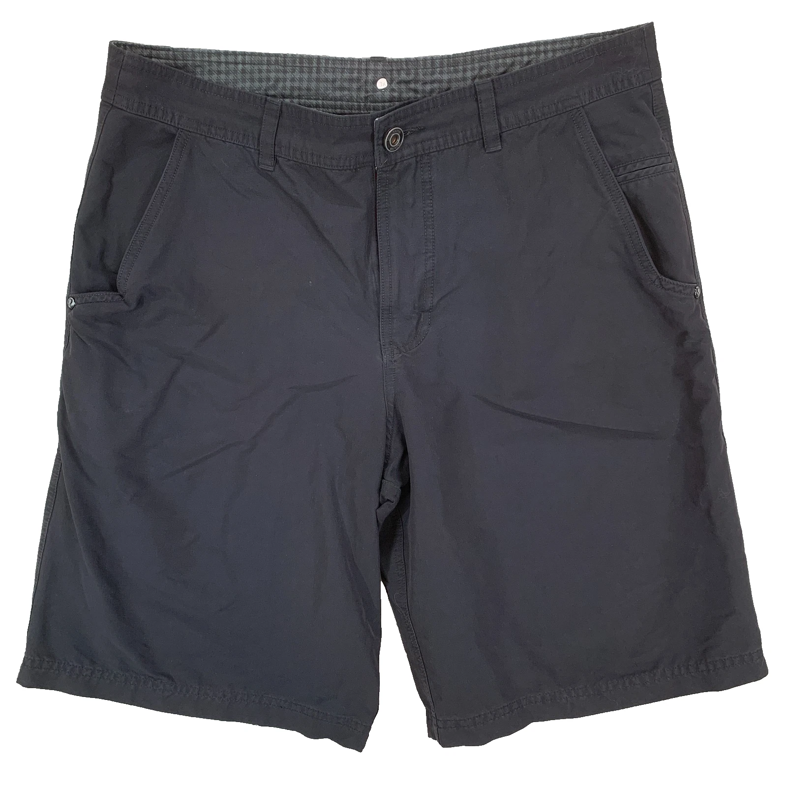 Lululemon Athletica Black Chino Classic Outdoor Golf Hiking Shorts Size Men's 36