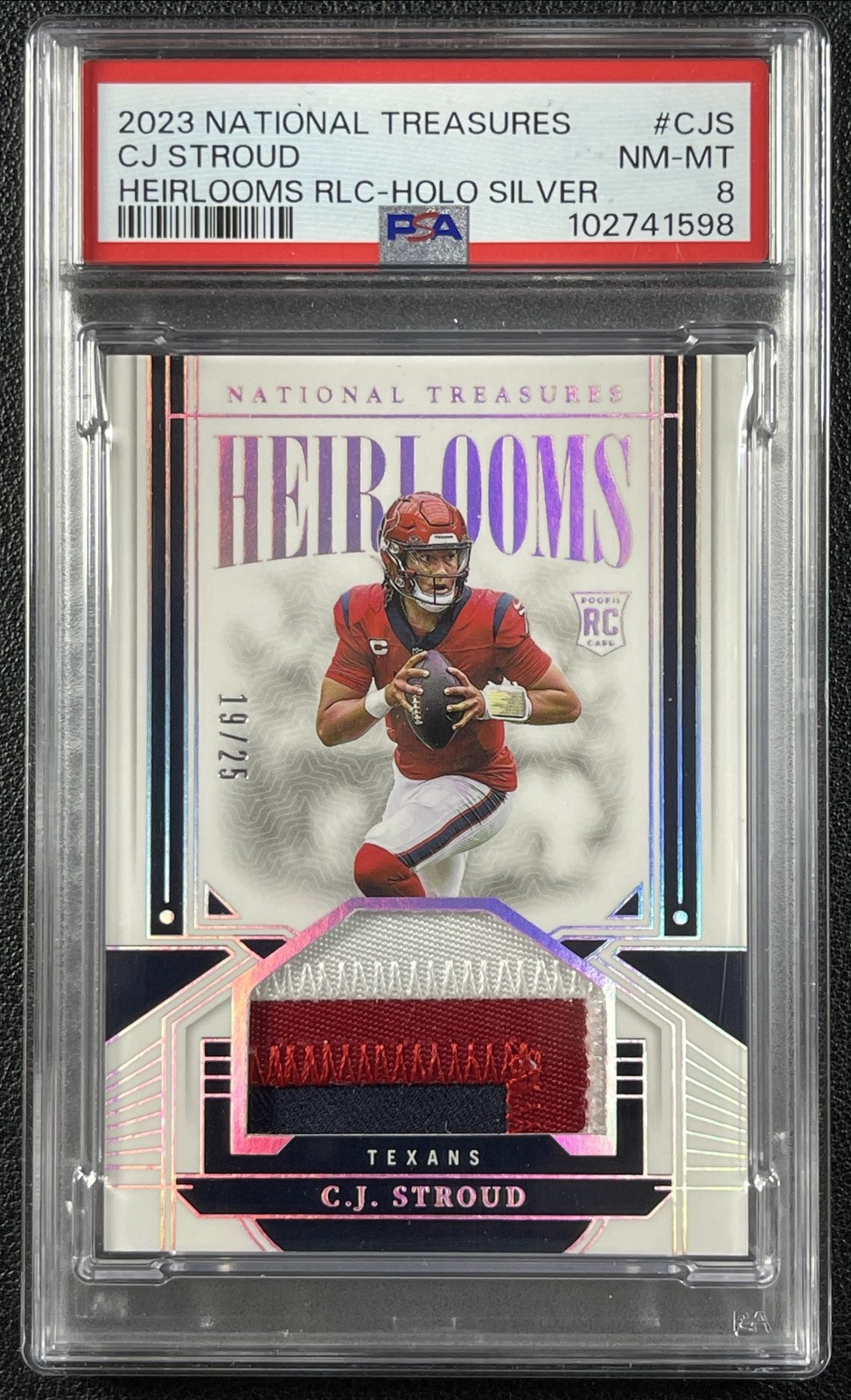 CJ Stroud Panini National Treasures Heirlooms Relics #CJS Holo Silver