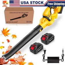 Cordless Leaf Blower Vacuum Handheld Electric Leaf Blower 2 Batteries 540CFM