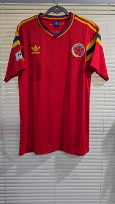 COLOMBIA AWAY World Cup 90 - JERSEY RETRO- VALDERRAMA 10 - 2XL