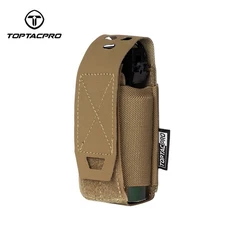 TOPTACPRO Tactical Flashbang Pouch Tool Bag Carrier Modular MOLLE Airsoft Gear