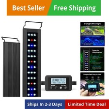 C10 Plants LED Aquarium Light, 24-30 in, 16 Watts, Full Spectrum Fish Tank Li...