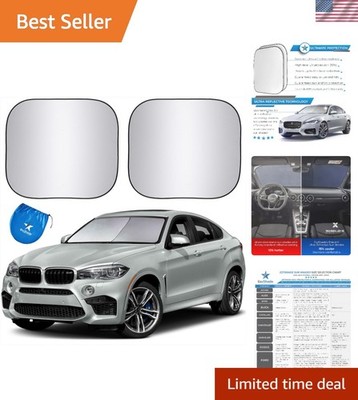 Foldable Windshield Sun Shade with Shield-X Technology - Fits Cars & SUVs
