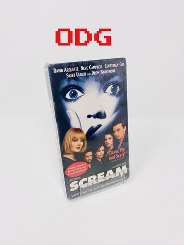 Scream (VHS, 1996) Brandneu Versiegelt mit Maßfolien Aufkleber Siegel
