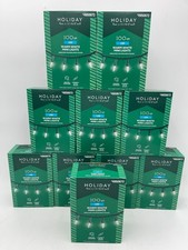 Holiday Living 100 ct Warm White LED Mini String Lights Indoor/Outdoor 10 Boxes