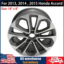 For Honda Accord Replacement Wheel 18" 18X8" 2013-2015 Machined Grey Rim 64048A