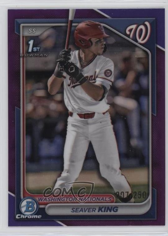 2024 Bowman Draft Chrome Purple Refractor /250 Seaver King #BDC-62 1e0w