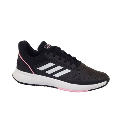 Schuhe Tennis Damen Adidas Courtsmash F36719 Schwarz-Weiß-Rosa