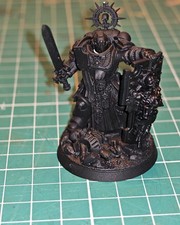 warhammer 40k space marines captain figure indomitus built undercoated
