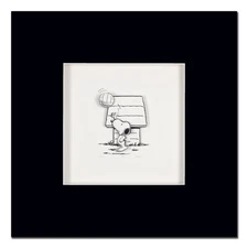 Peanuts, "Champ" Hand Numbered Limited Edition 3D Decoupage with Certificate of