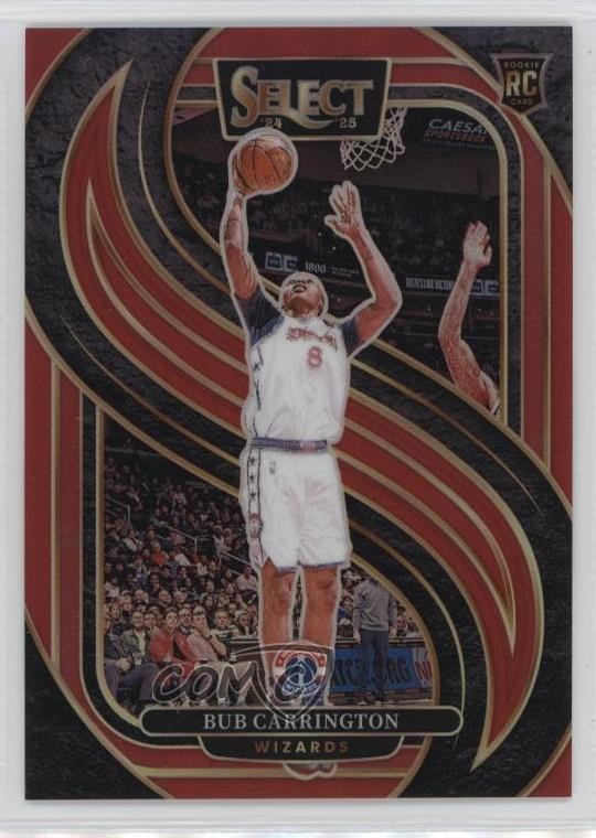 2024-25 Panini Select Premier Level Red Prizm 26/199 Bub Carrington #197 12l9