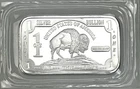 1 TROY oz .999 FINE PURE SILVER AMERICAN BUFFALO BAR USA 2008 SEALED -BI75