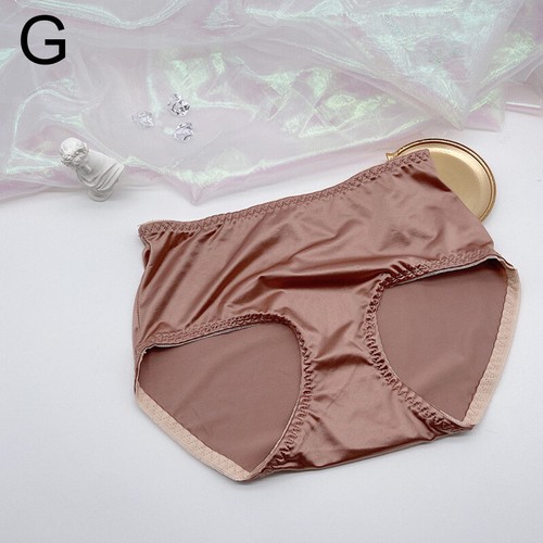 Women Shiny Satin Silky Knickers Sexy Briefs Underwear Panties Seamless Lingerie - Picture 18 of 19