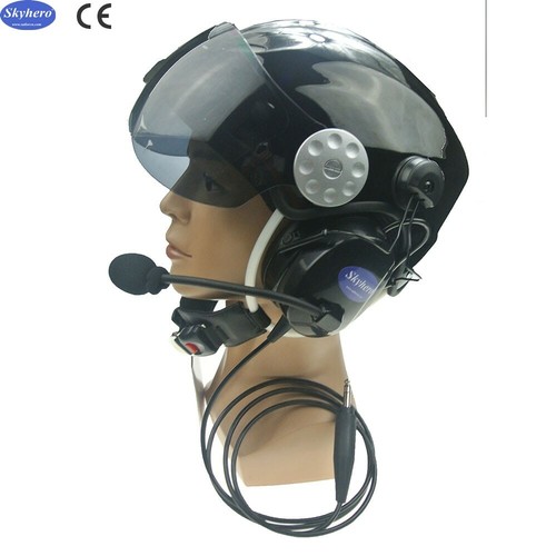 Paramotor Paraglider helmet noise cancelling PNR Aviation Helmet with Headset - Picture 10 of 18