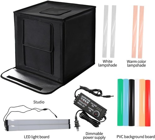 OBEST Photo Studio Light Box, 60 X 60 Cm, Light Box Photographic Studio - Photo 7/7