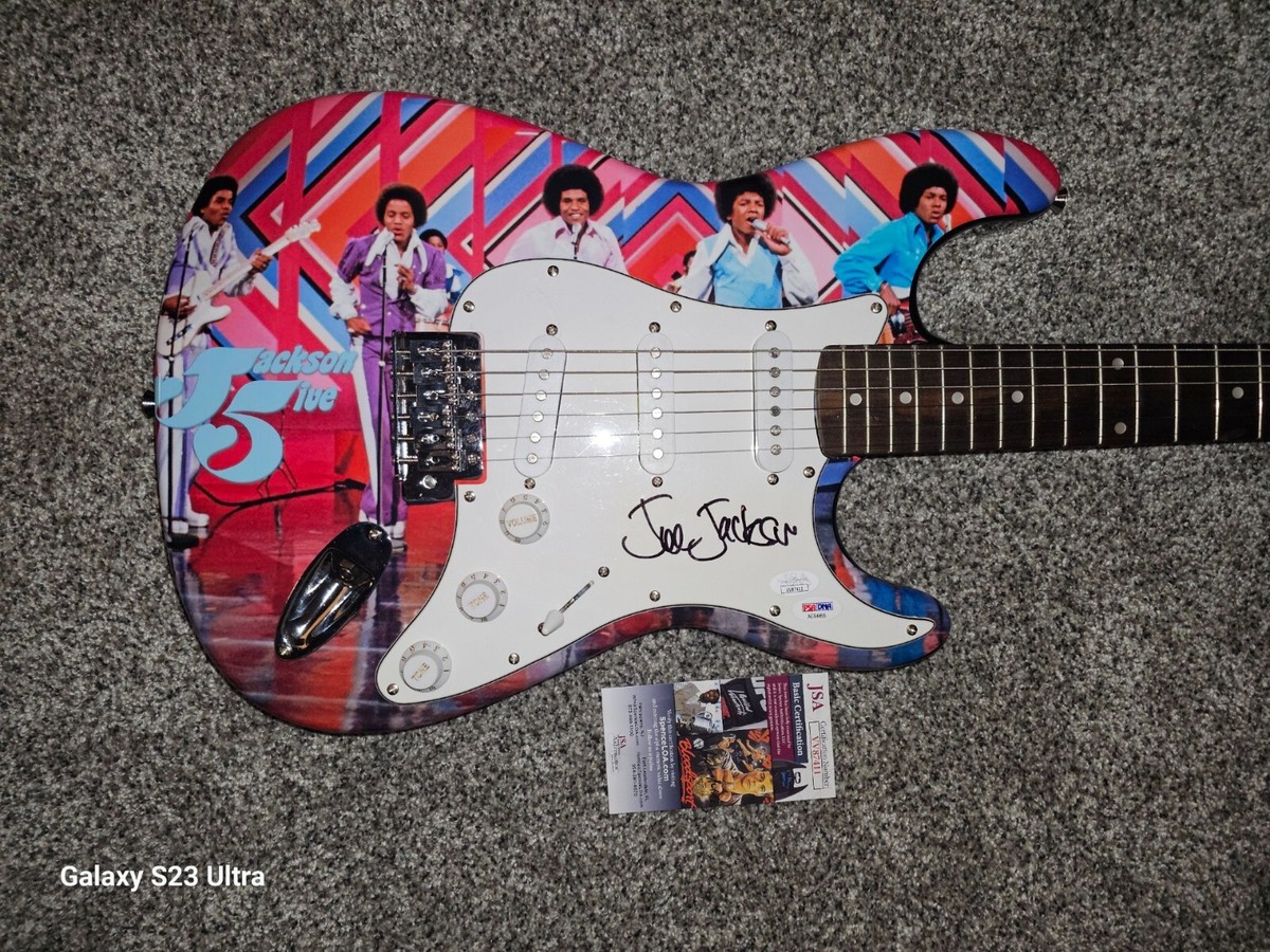 Jackson 5 Autographed/Signed Electric Guitar by Joe Jackson